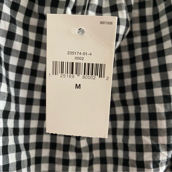NWT GAP gingham off the shoulder blouse cottagecore - Picture 7 of 9